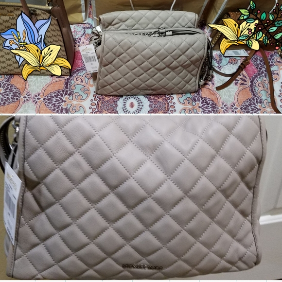 Authentic Gray Michael Kors Handbag Rachel XL Satc - Picture 3 of 3